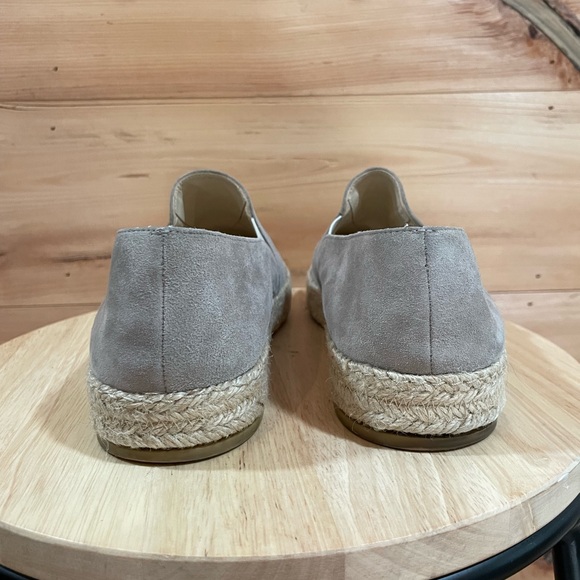 Stuart Weitzman Nugal Slip On Espadrilles in Taupe-Grey Suede Size 9 - Picture 5 of 10